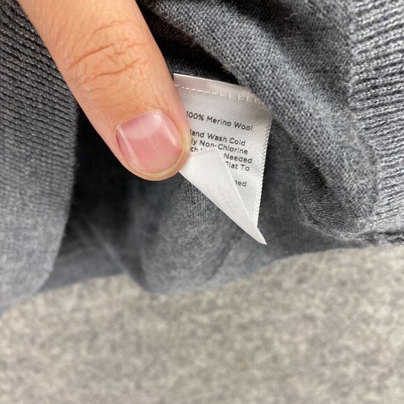 Talbots Vest Women 3X Plus Gray Knit Wool Sleeveless Round Neck Casual Solid - Picture 6 of 9